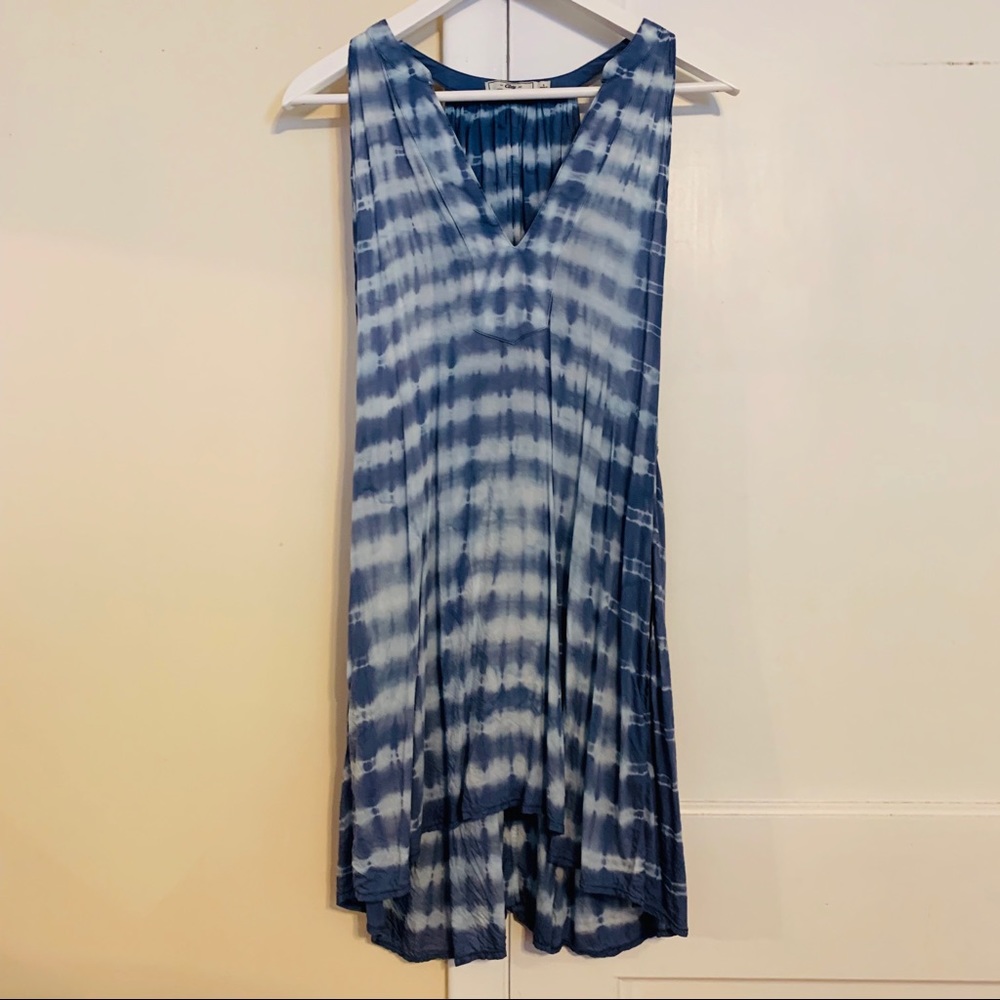 Tie dye halter style dress